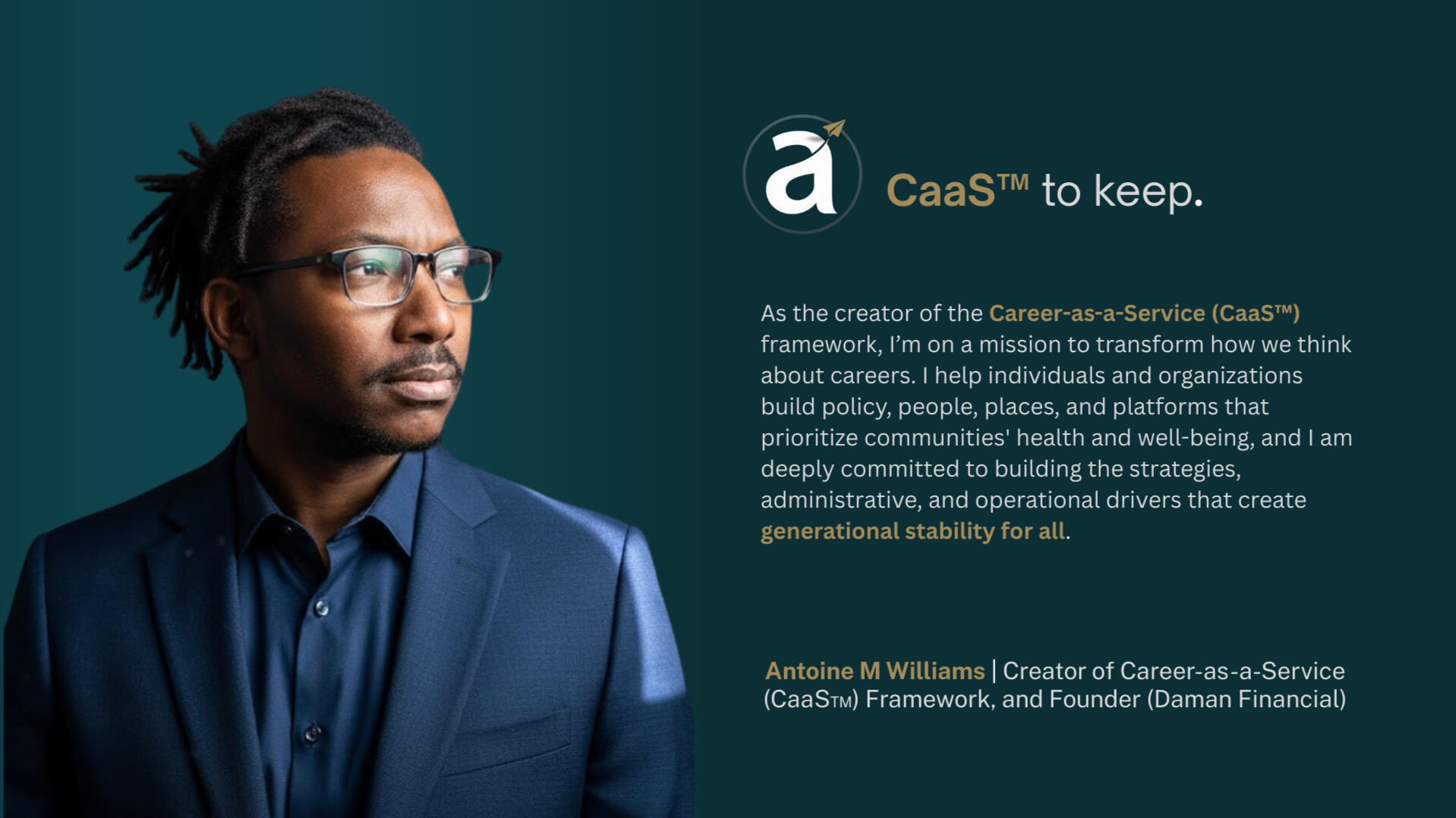Antoine M. Williams – community development strategist and systems builder helping cities and communities build equity